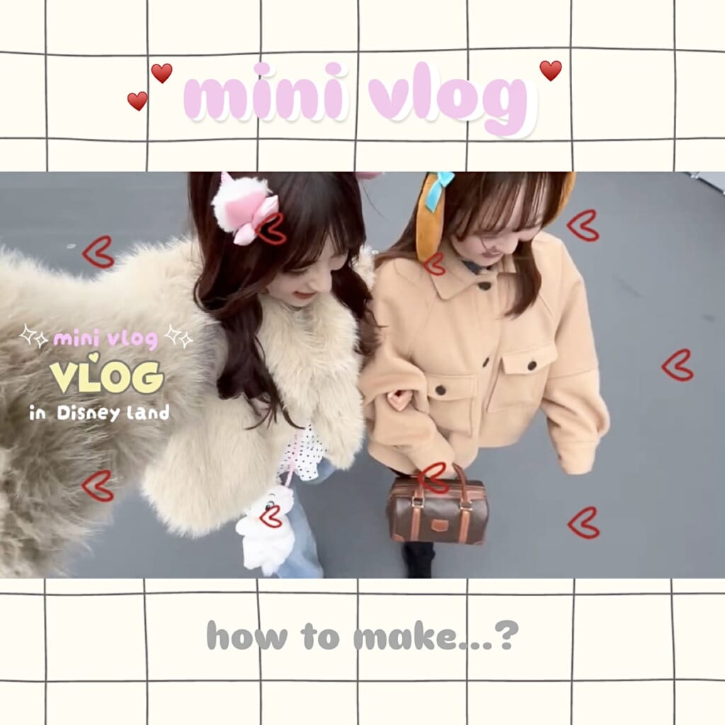 mini vlogの作り方
女子2人ディズニー