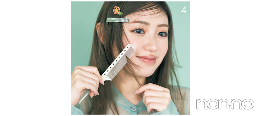 香音の衿の形×ヘアアレ相性マッチングプロセスカット2-5