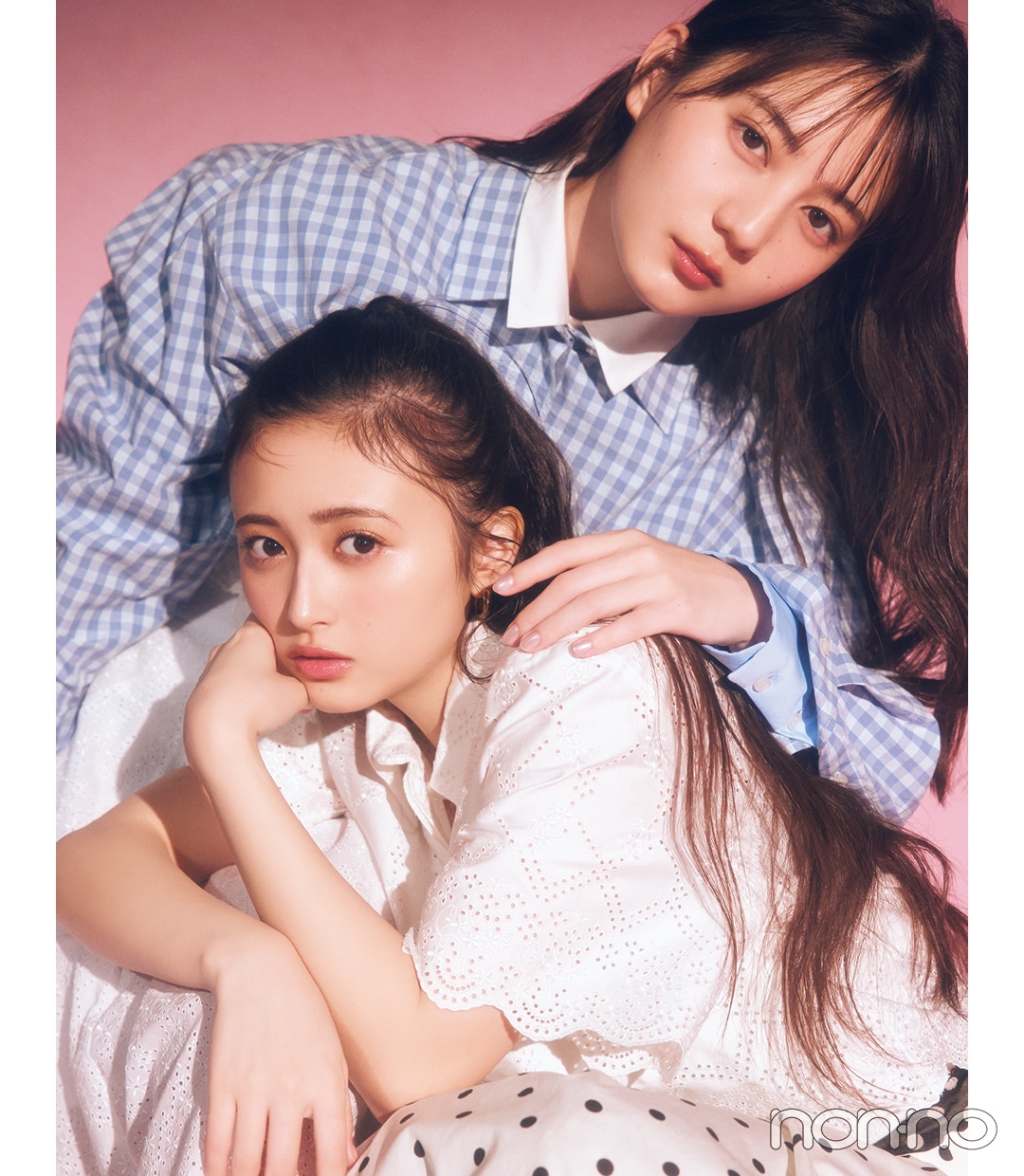 小坂菜緒と井上和のnon-no55周年モデルカット