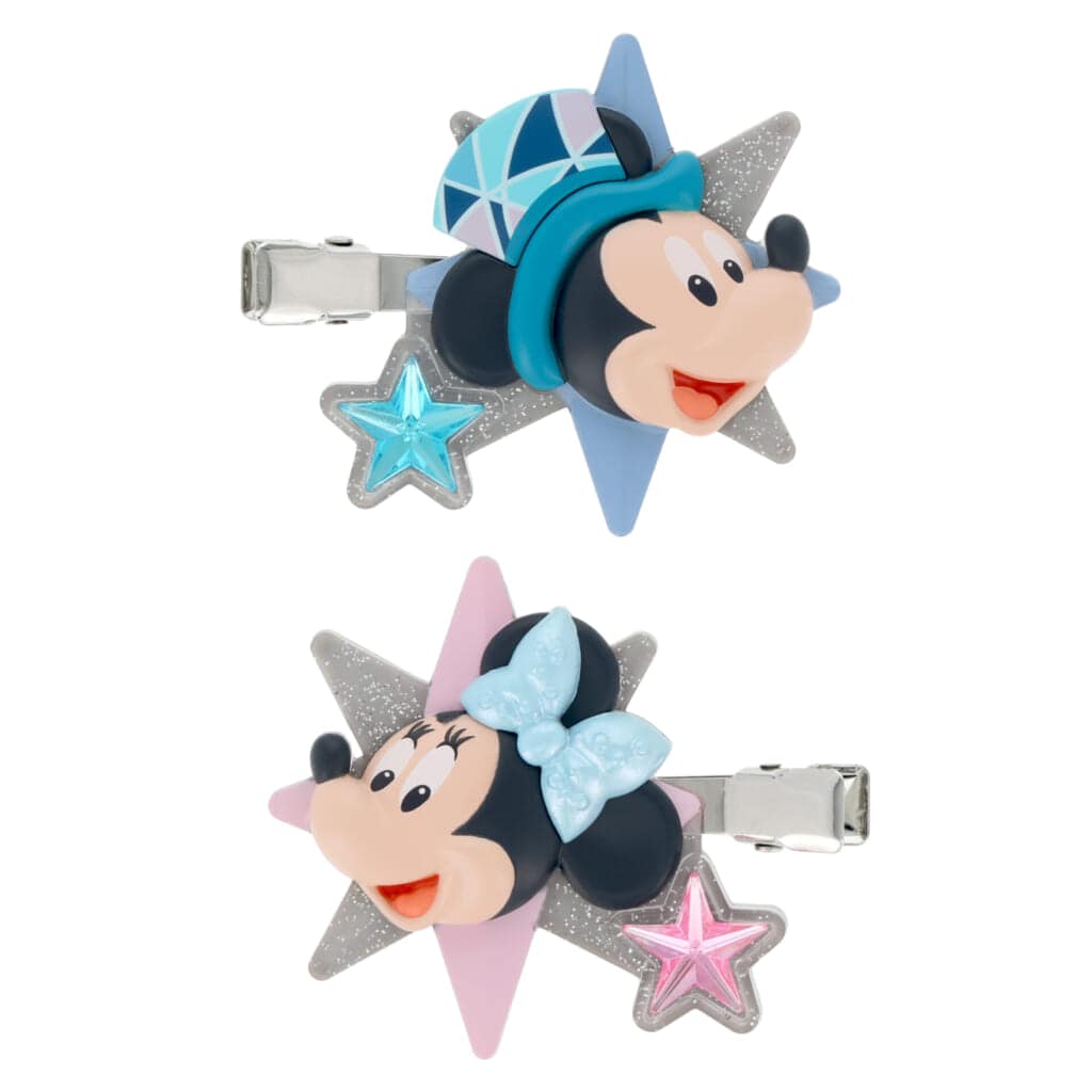 ミッキーマウスとミニーマウスのヘアクリップセット￥1900
