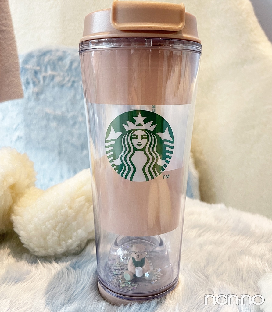 gelato pique ベアプリントボーダーポーチ ミントグリーン ベア