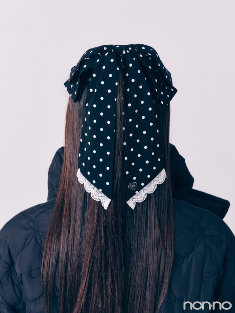 井上和の甘めパデットマフラー・ヘアアレンジ