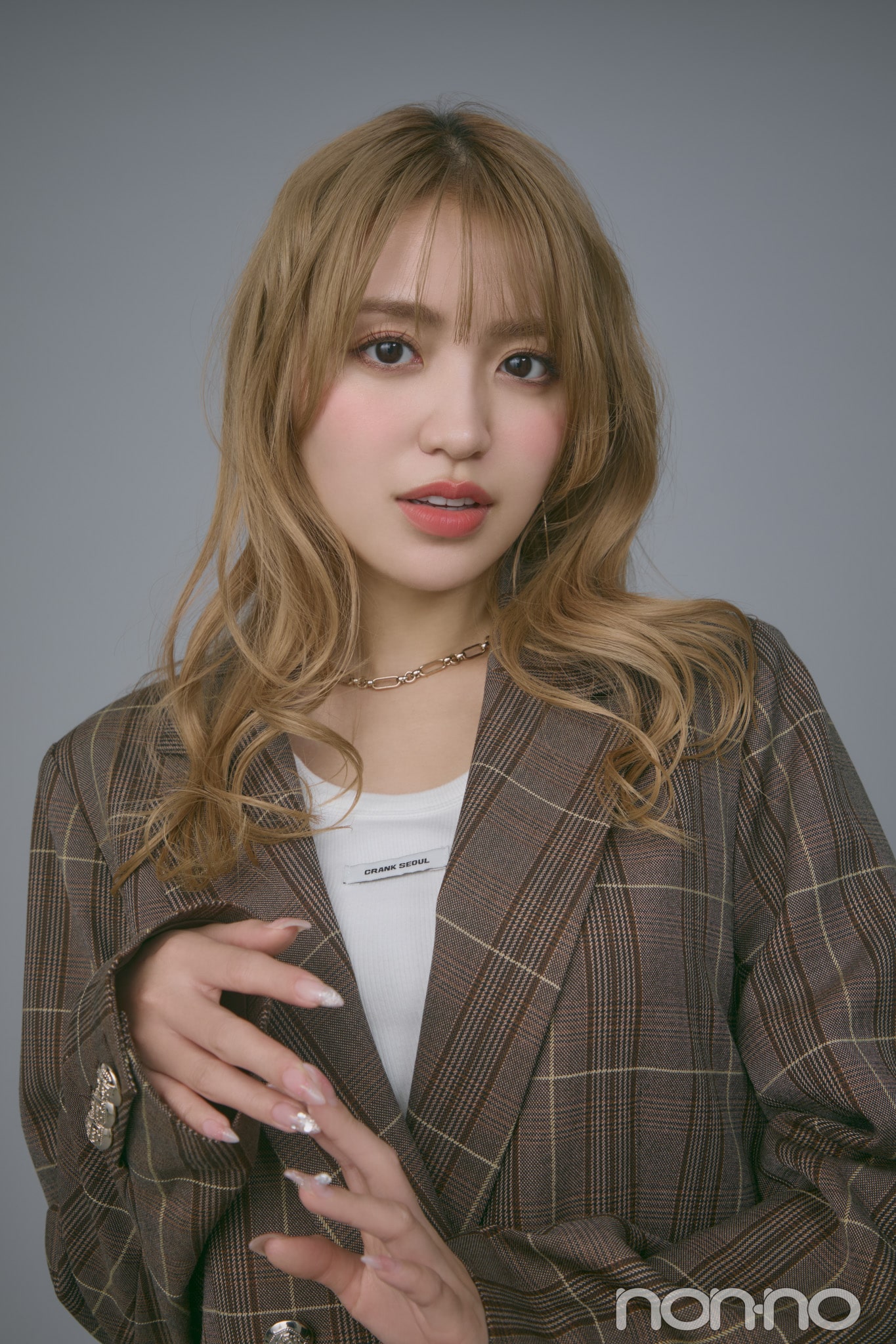 32mmのヘアアイロンで大人ミックス巻き