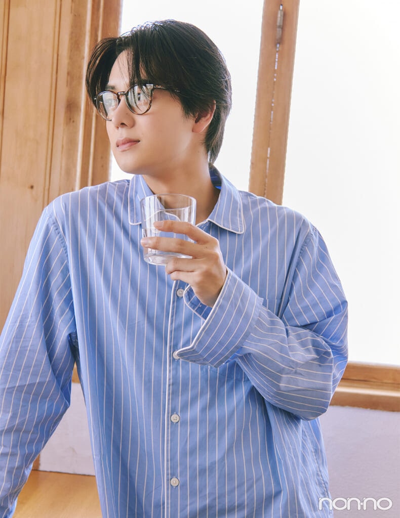 前田大輔さんと、イハダで肌荒れ対策。「すっぴんでもツヤのある潤い肌を目指しています」