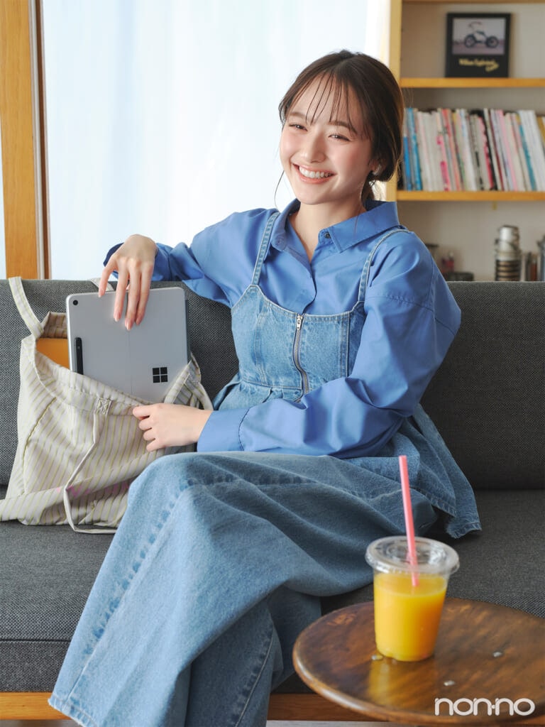 加藤栞　Surface Pro　2 in 1なら、放課後お出かけする予定がある日も身軽