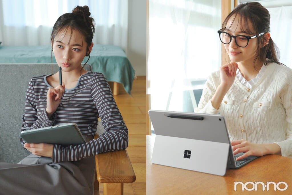 加藤栞　Surface Pro　PCとしてもタブレットとしても使えて2台持ちの必要なし 