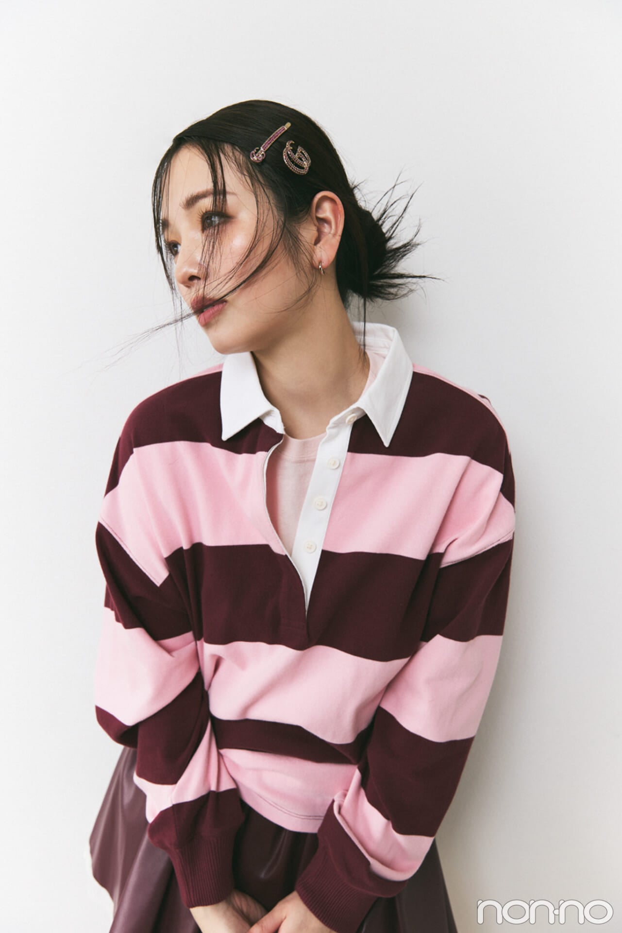 GUCCI】ヘアピンとスカーフで、クラシカルな華やぎをひとさじ【横田