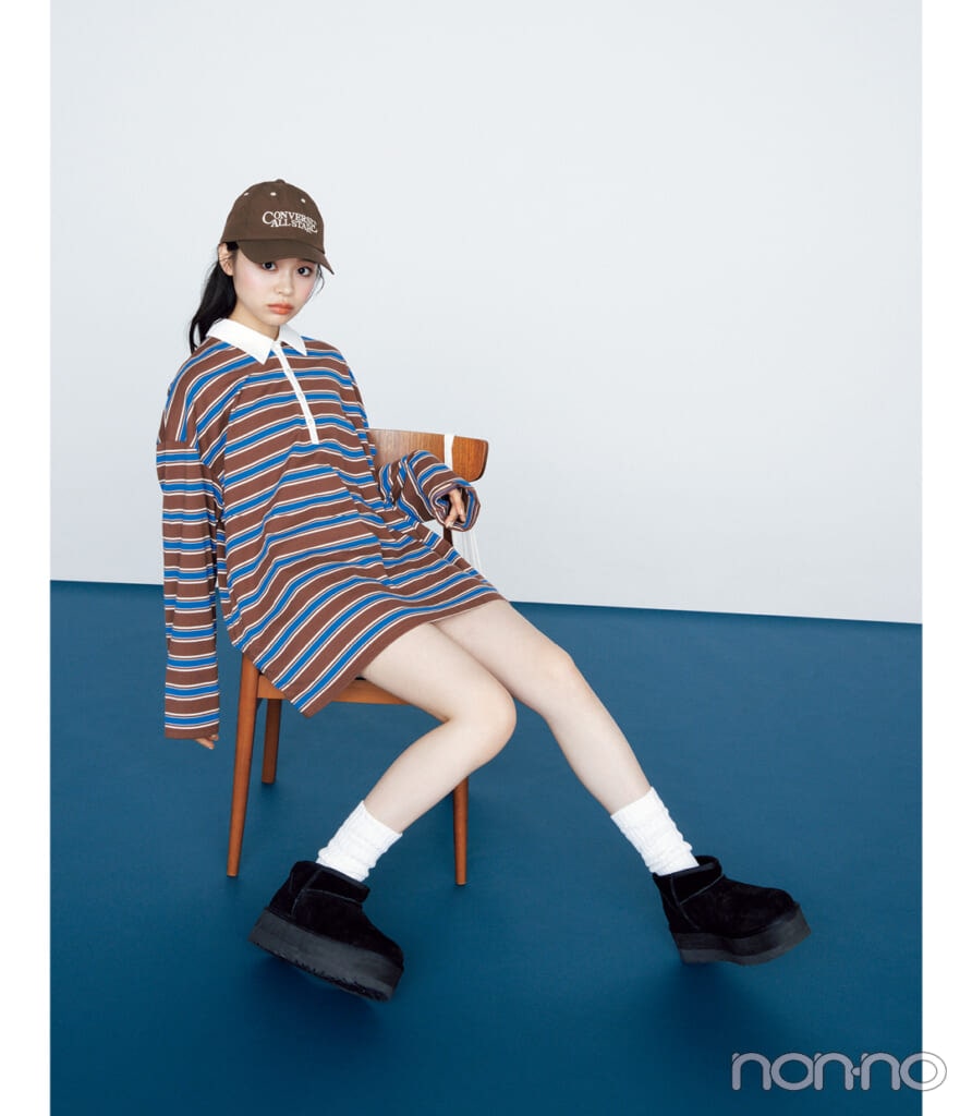 林芽亜里のミニワンピモデルカット2-2