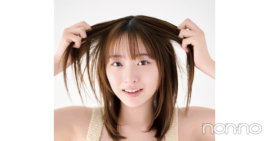 村上なずなのみるきー肌、みるきー髪プロセスカット3-5