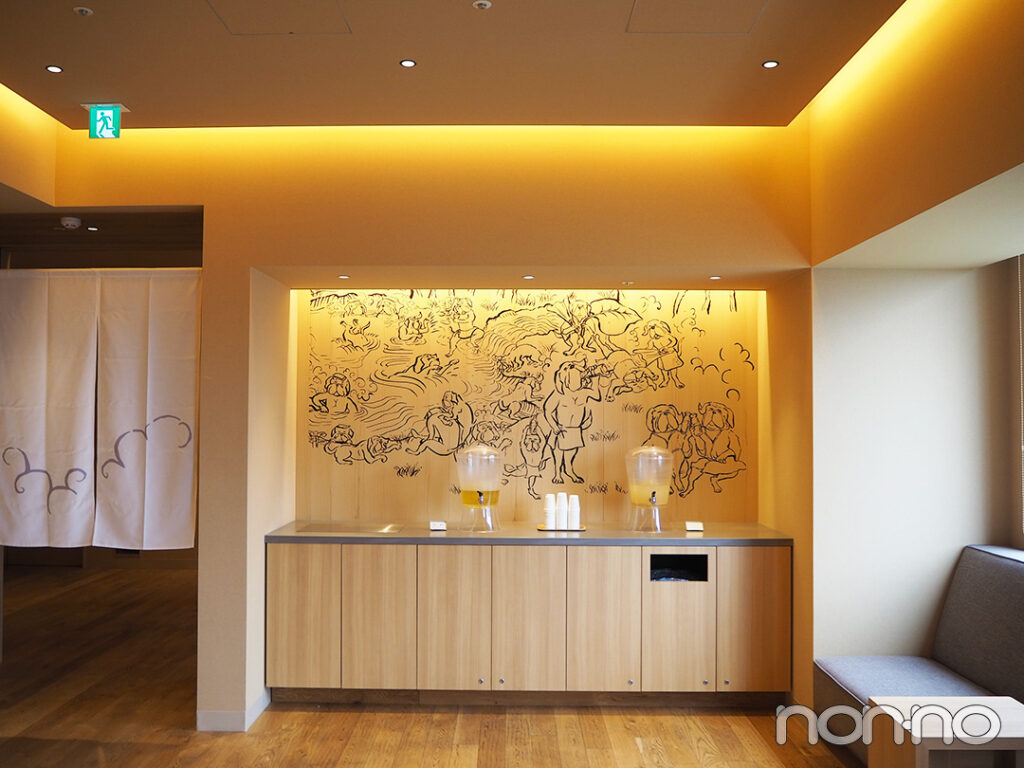 OMO7高知 by 星野リゾートの湯上りコーナーにあるドリンク