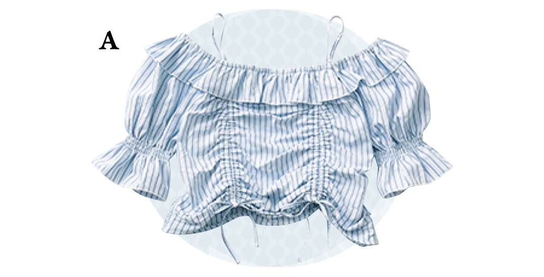 夏→秋着回しアイテム「オフショルブラウス」