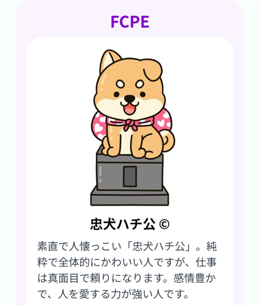 忠犬ハチ公　基本特徴