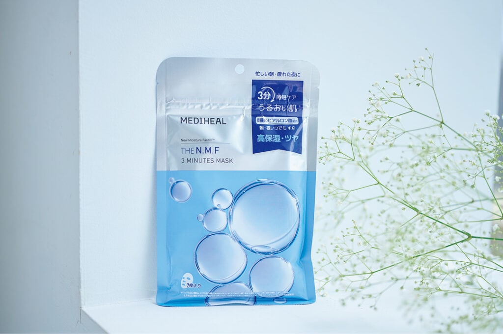 加藤栞の愛用シートマスク メディヒール THE N.M.F 3ミニッツマスク