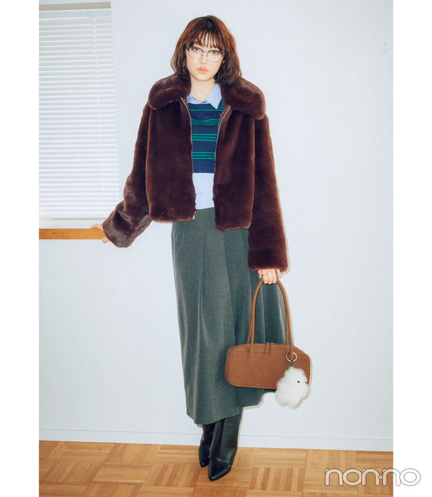 Gapフェイク ファージャケット