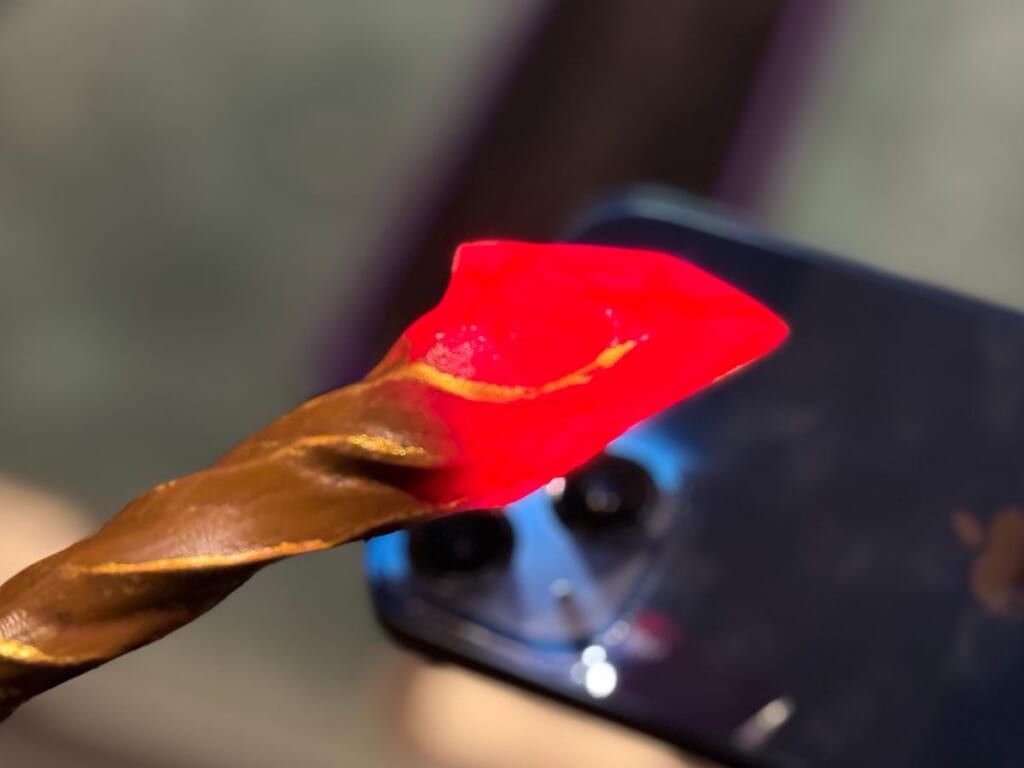 スタジオツアー東京【NEW！】「賢者の石/魔法石の杖」点灯している様子