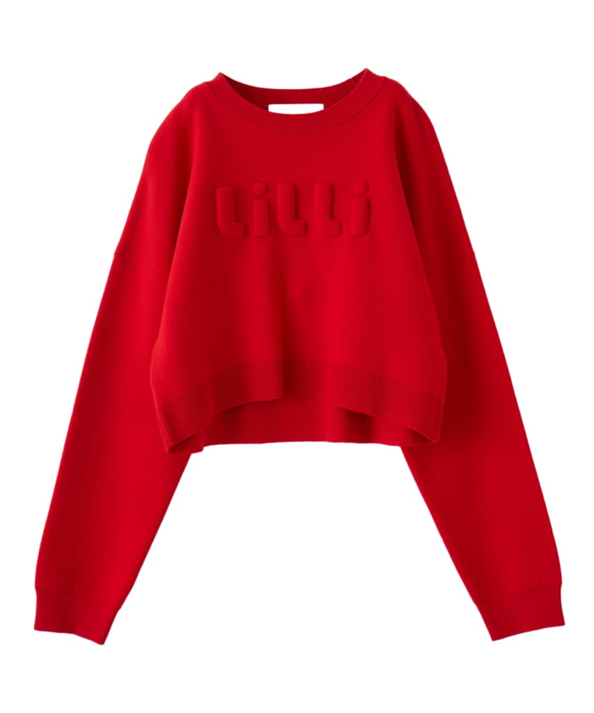 リリアン カラットのレッドのニット