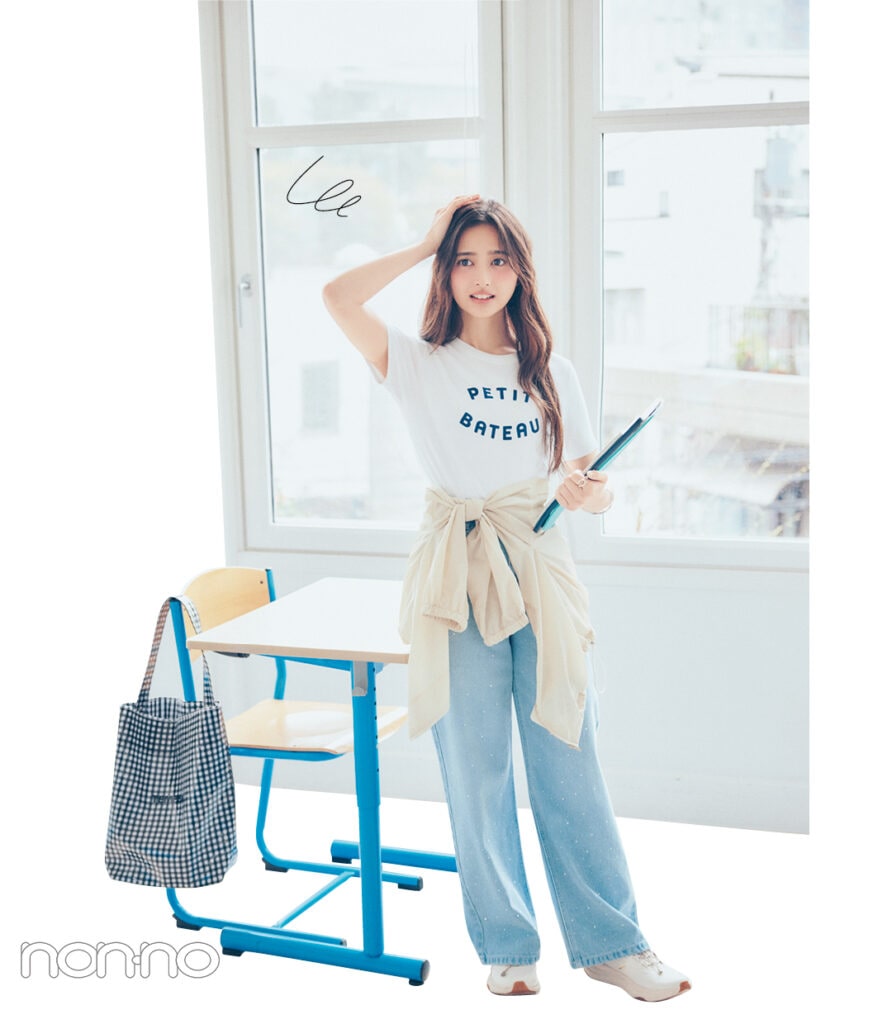 「撥水アウター」を使った雨の日コーデ