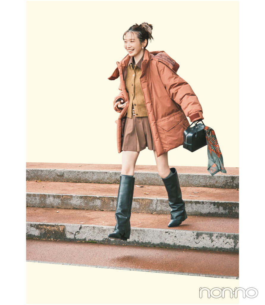 岡本夏美のジモ着にならないダウンモデルカット6