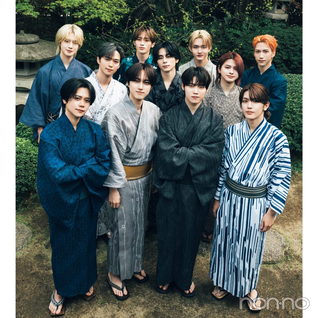 浴衣姿のINIメンバー