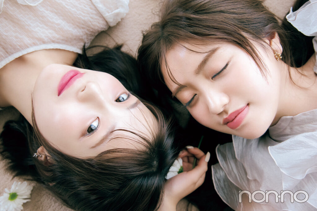 香音と菊地姫奈のパーソナルカラー別しっかり血色盛りLIP