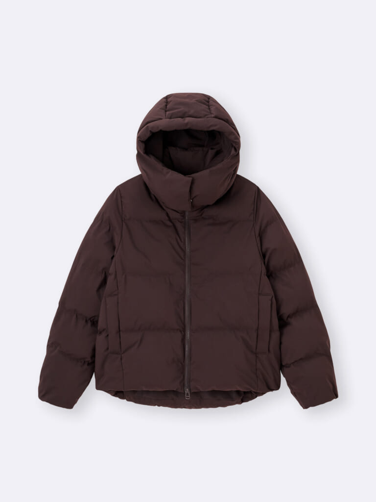 GUウォーム パデッドブルゾンのダークブラウン
