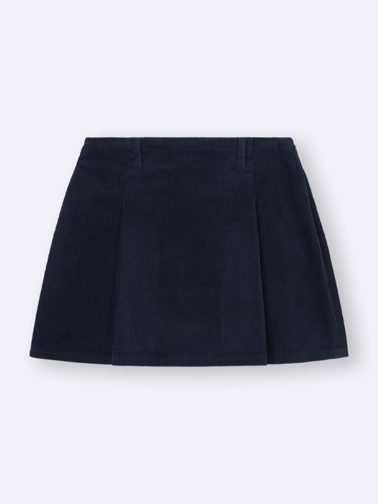 GUのコーデュロイスコートのネイビー