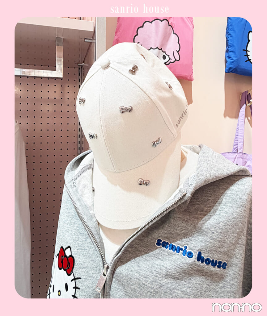 ハローキティ リボンスタッズキャップ