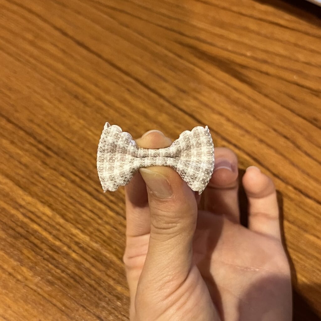 装飾用 リボン 蛇腹につまみ、形成