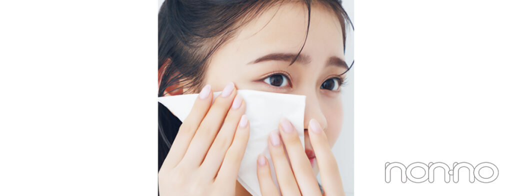 林芽亜里の夏の“インナードライ肌スキンケアプロセスカット2-5