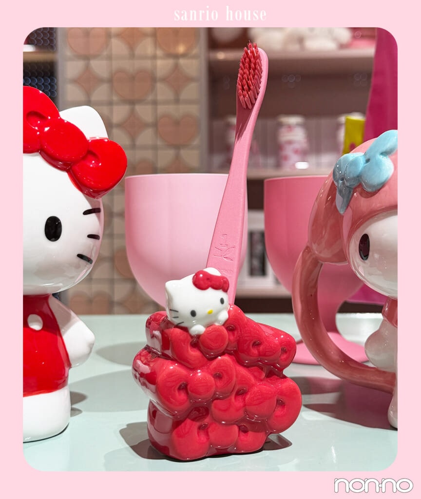 リボンモチーフ歯ブラシスタンド