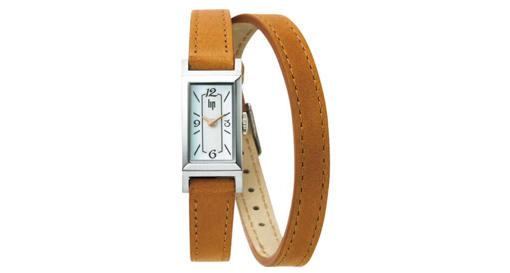 リップのラップブレスの腕時計