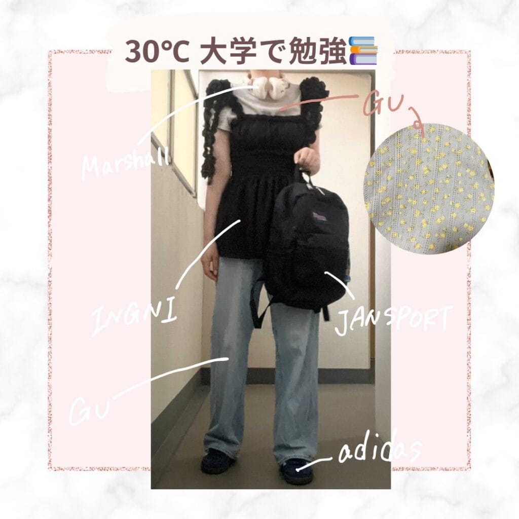 気温30度・大学で勉強の日
