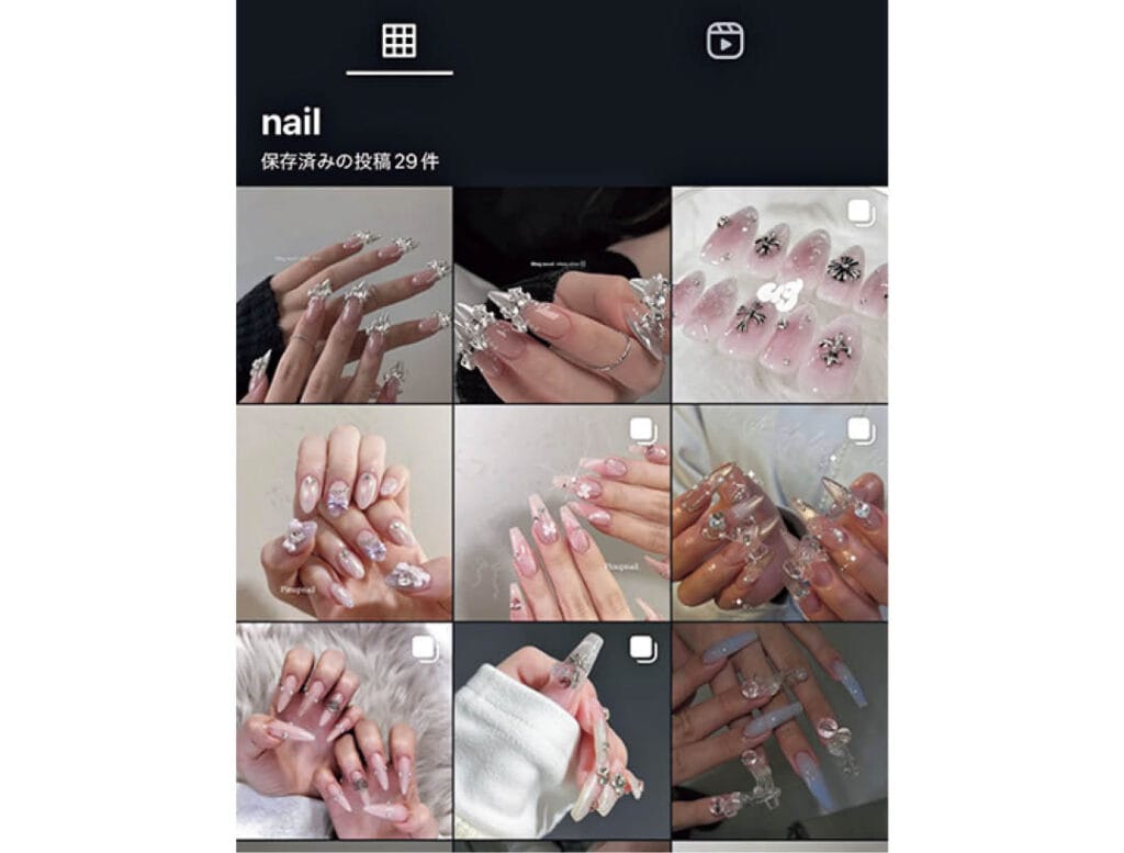 サロンでお願いするネイルデザインを吟味！（Asaさん・大学2年）