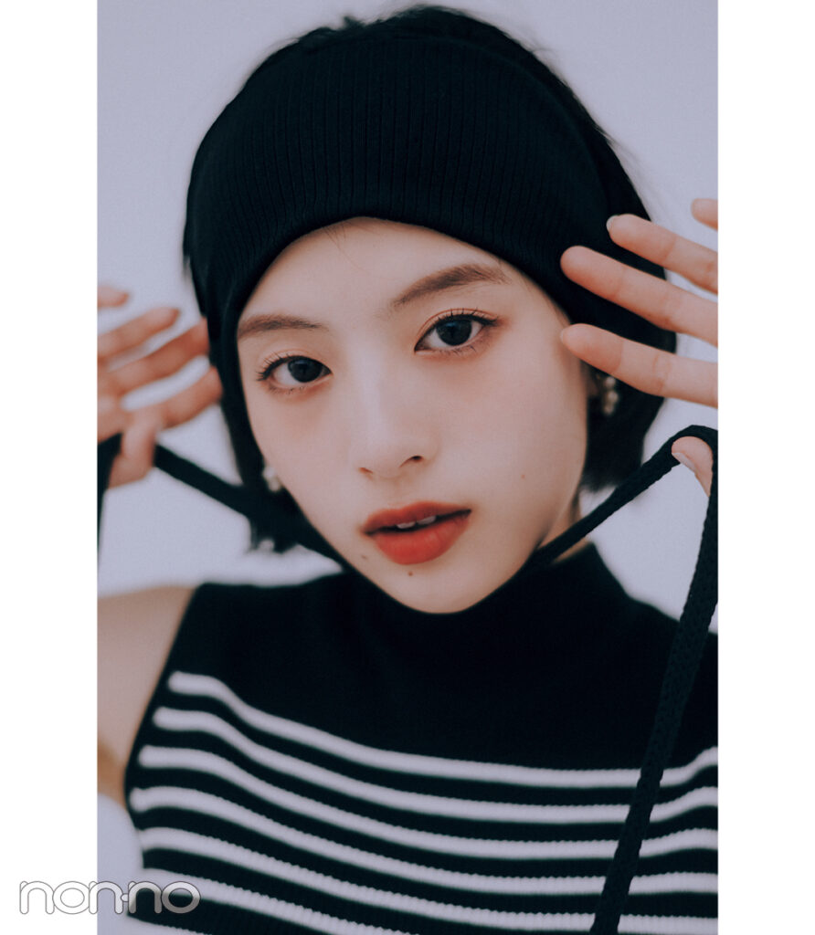 出口夏希の夏のボーダーコーデ２