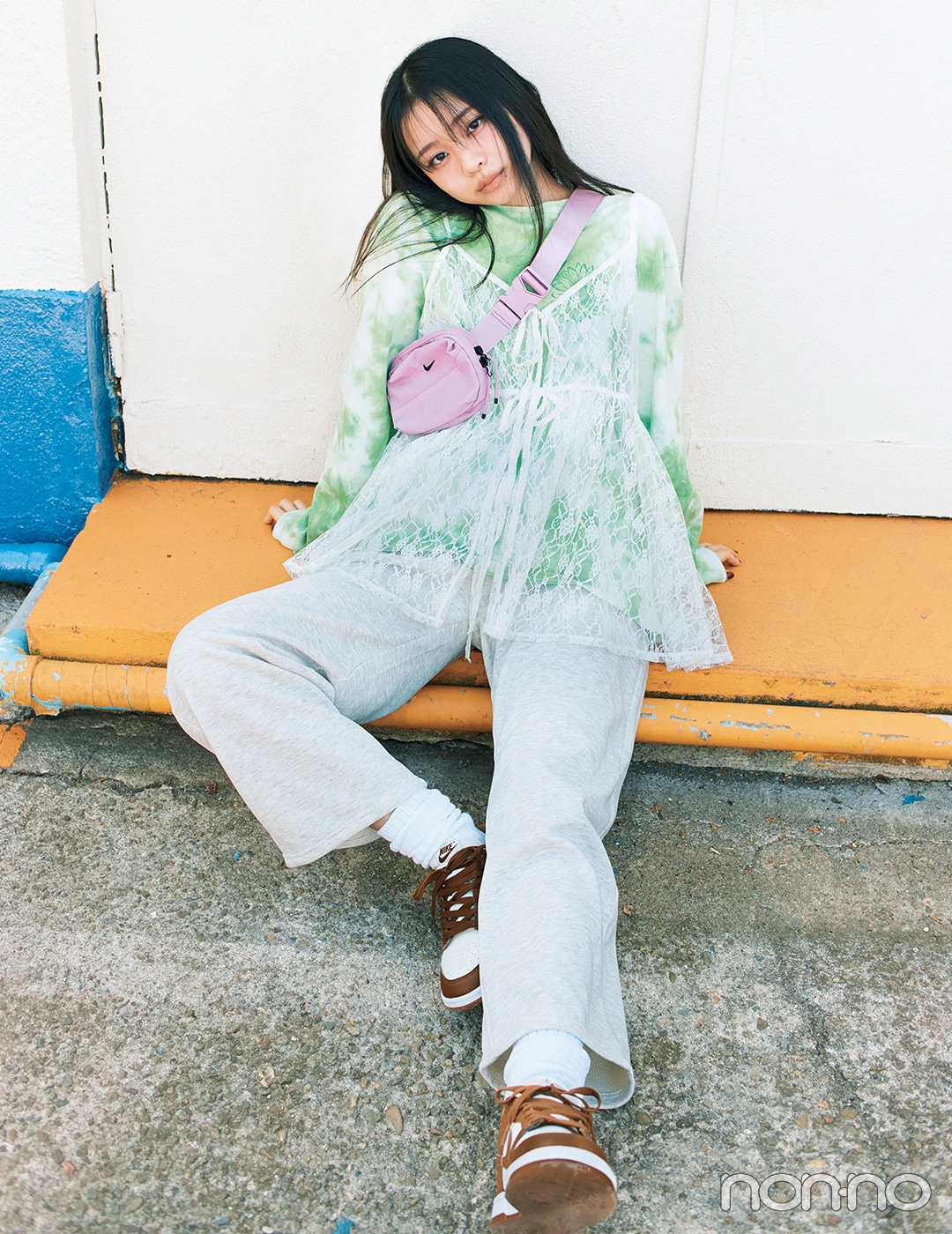 【non-no web】林芽亜里が着こなす大学生の毎日コーデ