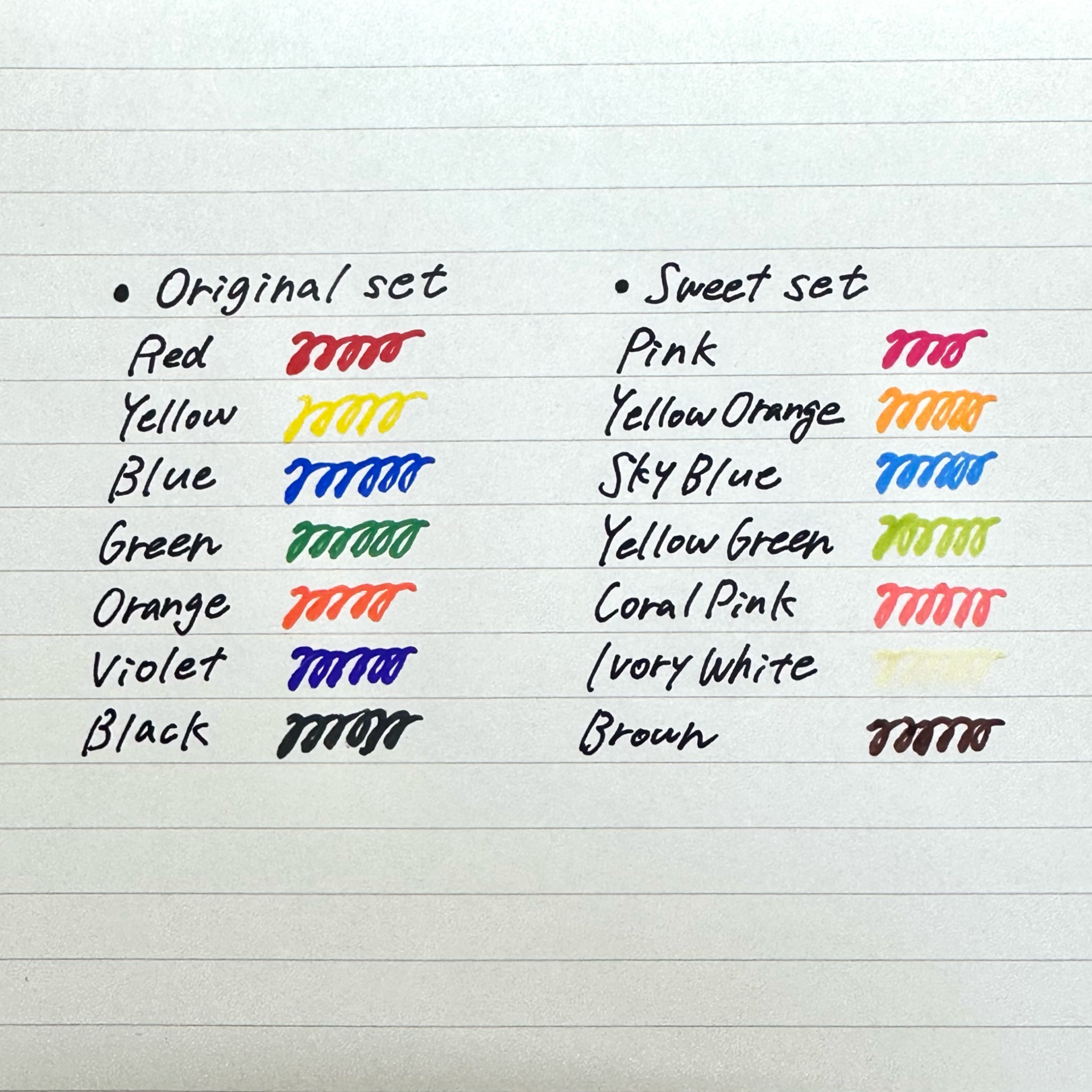 マットホップカラー見本
