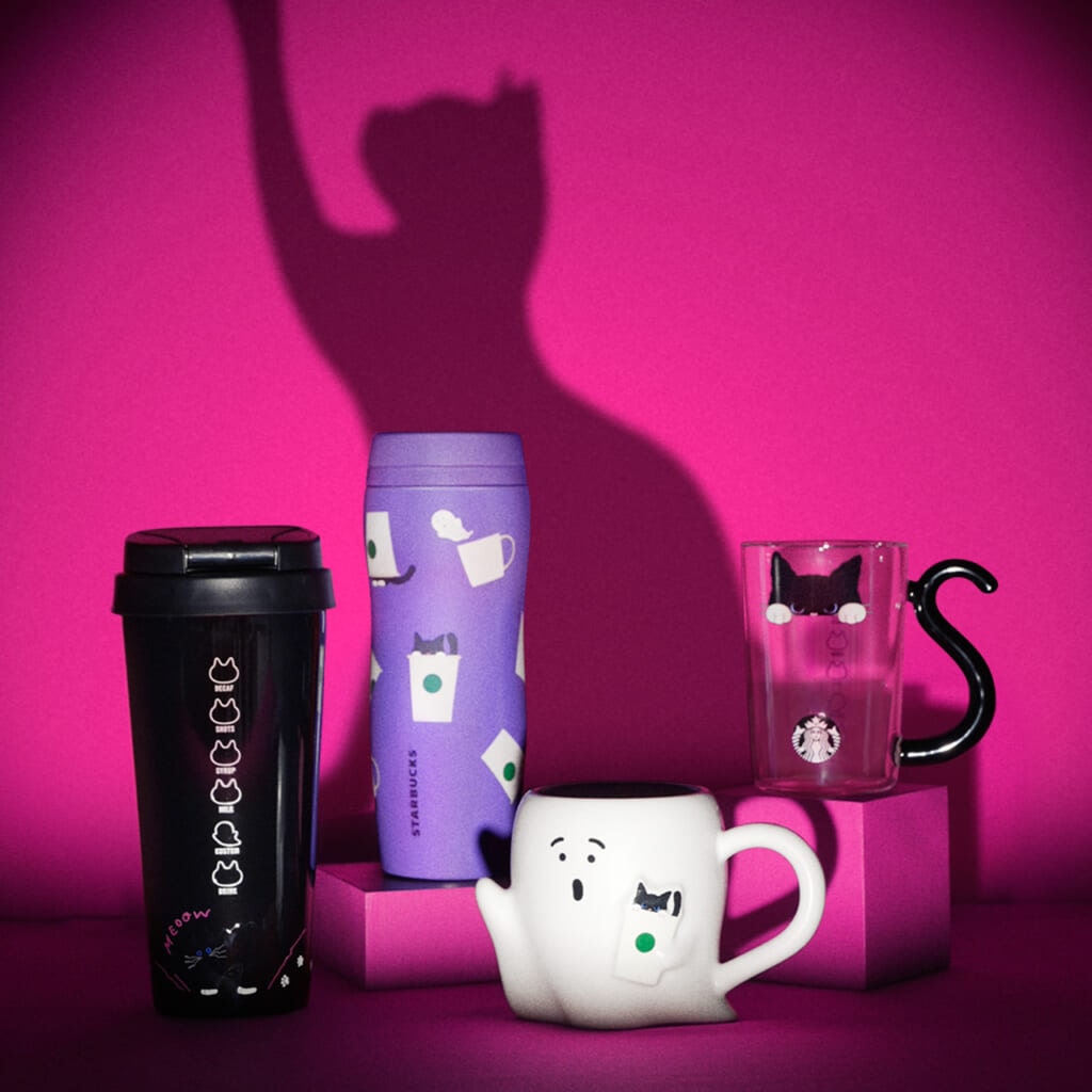 スターバックスのハロウィングッズ全16品一覧！ 黒猫モチーフが
