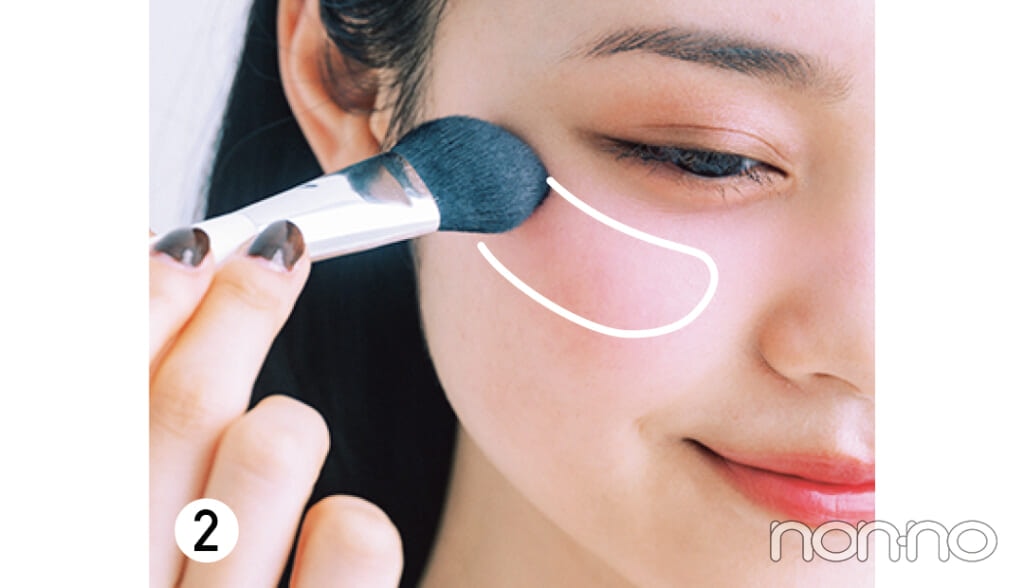 林芽亜里のチークとリップの正解バランスプロセスカット1-5