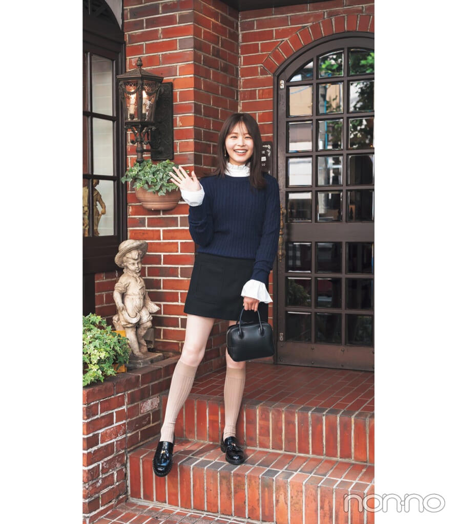 久間田琳加の純喫茶に行く時のコーデ