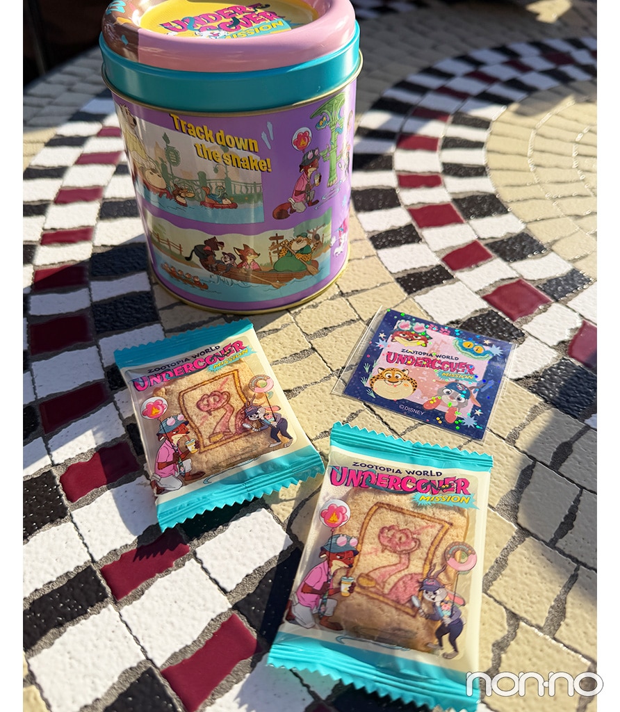 クッキー缶 ズートピアのクッキーやステッカー