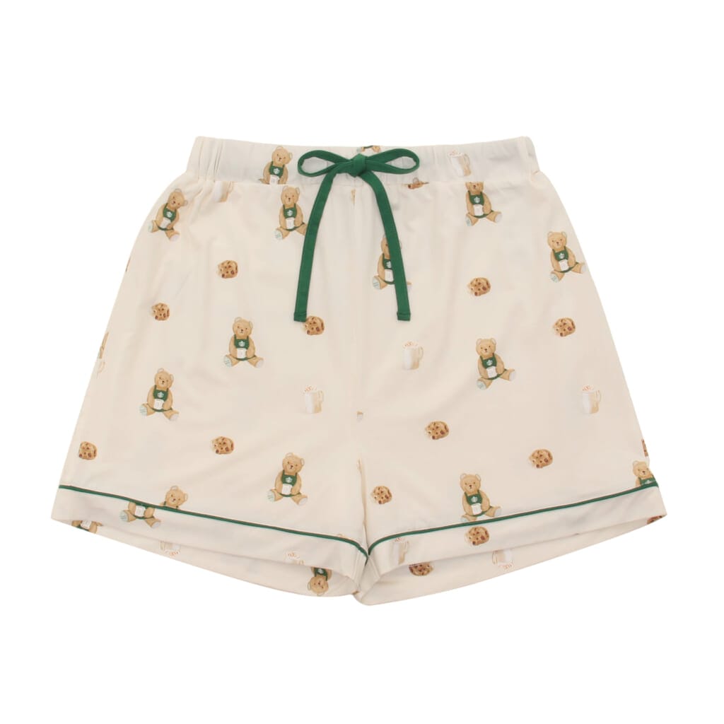 『gelato pique ベア柄カットソーショートパンツ アイボリー』