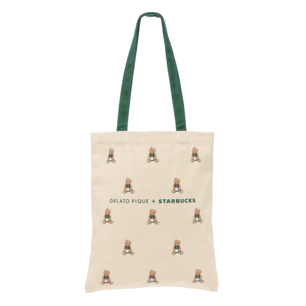 『gelato pique ベア柄トートバッグ アイボリー』￥4500