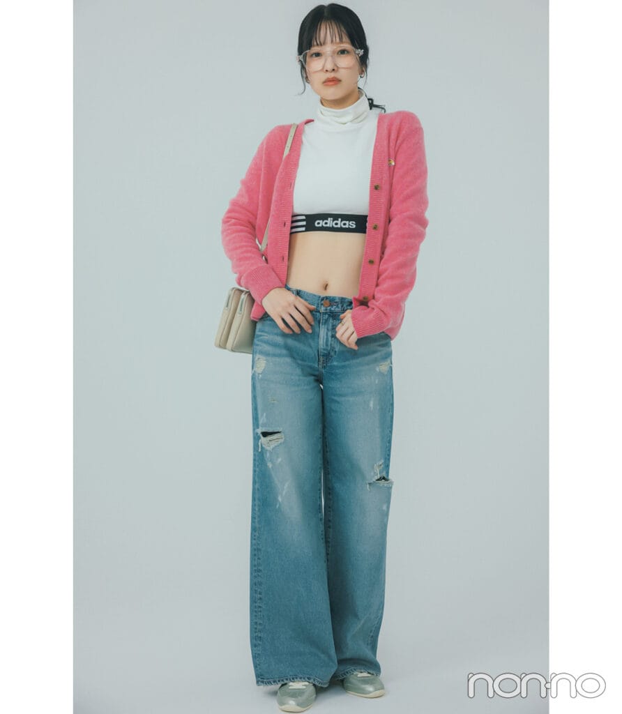 横田真悠のデニムコーデをアプデモデルカット3-3