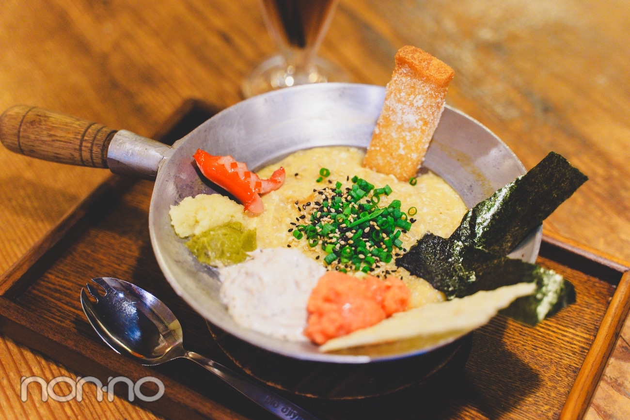 トッピングしたbio ojiyan cafeのおじや