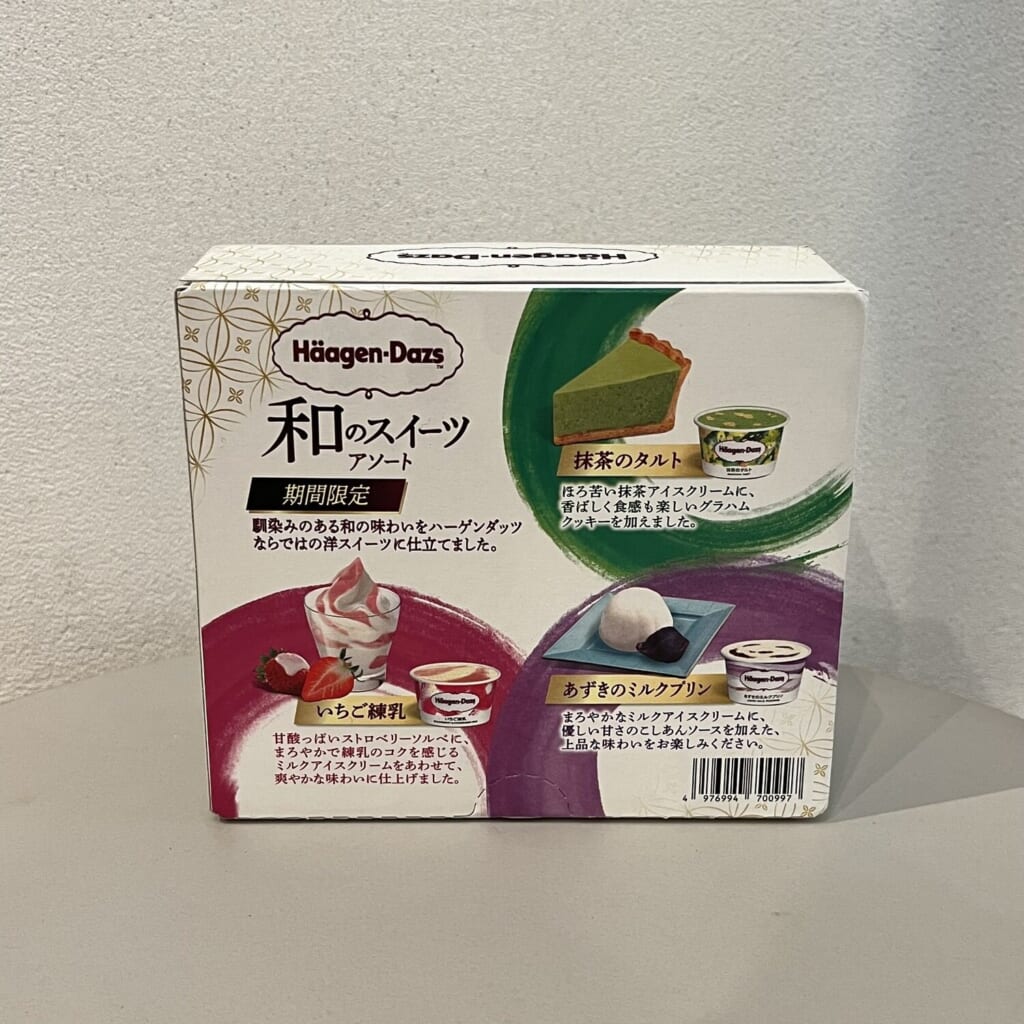 ハーゲンダッツ新作『和のスイーツ アソート』のパッケージ