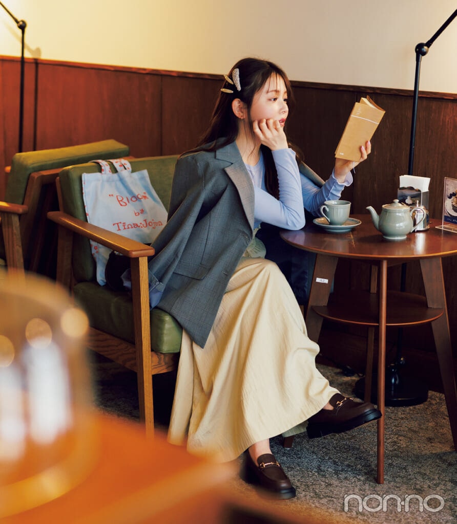 久間田琳加の新学期ワードローブモデルカット3-3