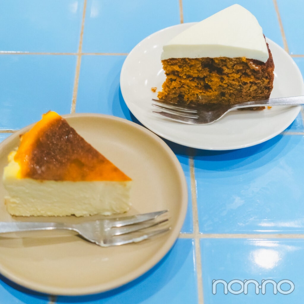 nephewのキャロットケーキをバスクチーズケーキ