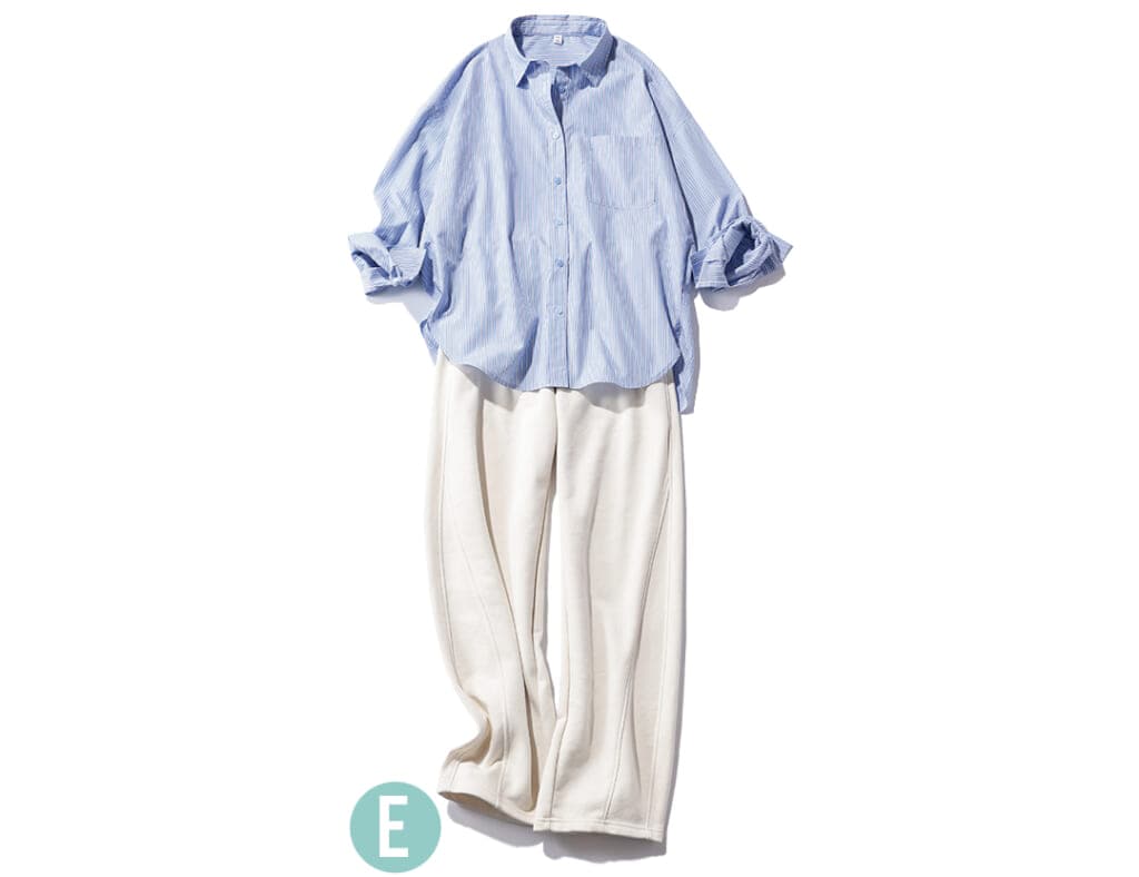 こなれカジュアル派の作り置き通学コーデ5