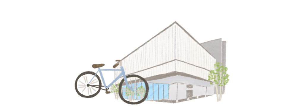 シマノ自転車博物館のイラスト