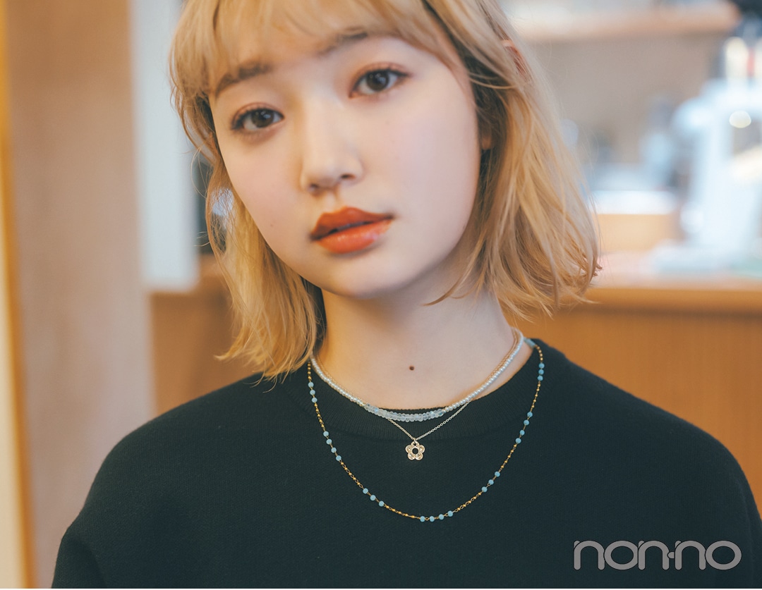 小宮山莉渚の冬服を使った春スイッチコーデ5-2